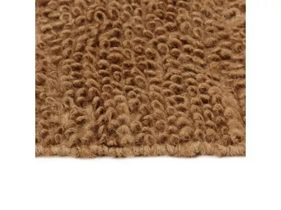 Prolenta Premium - Tapis à poils bouclés fait à la main 160x230 cm Jute et coton