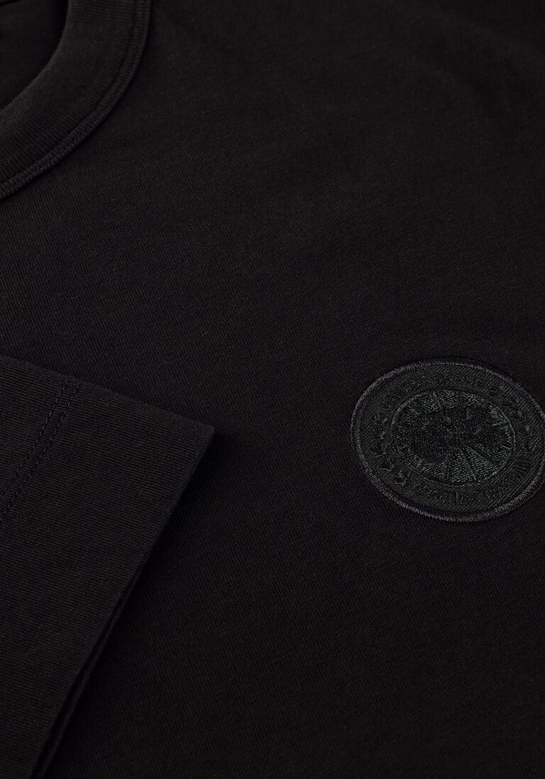 zwarte canada goose t-shirt gladstone t shirt embroidered disc