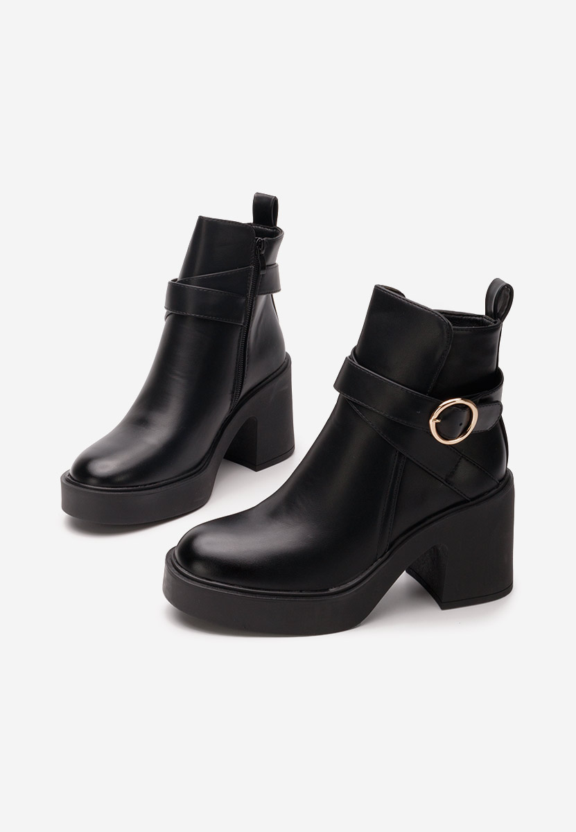 Bottines à talon noires Maryann
