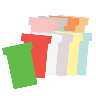Nobo - 100 Fiches en T - Taille 2 - orange
