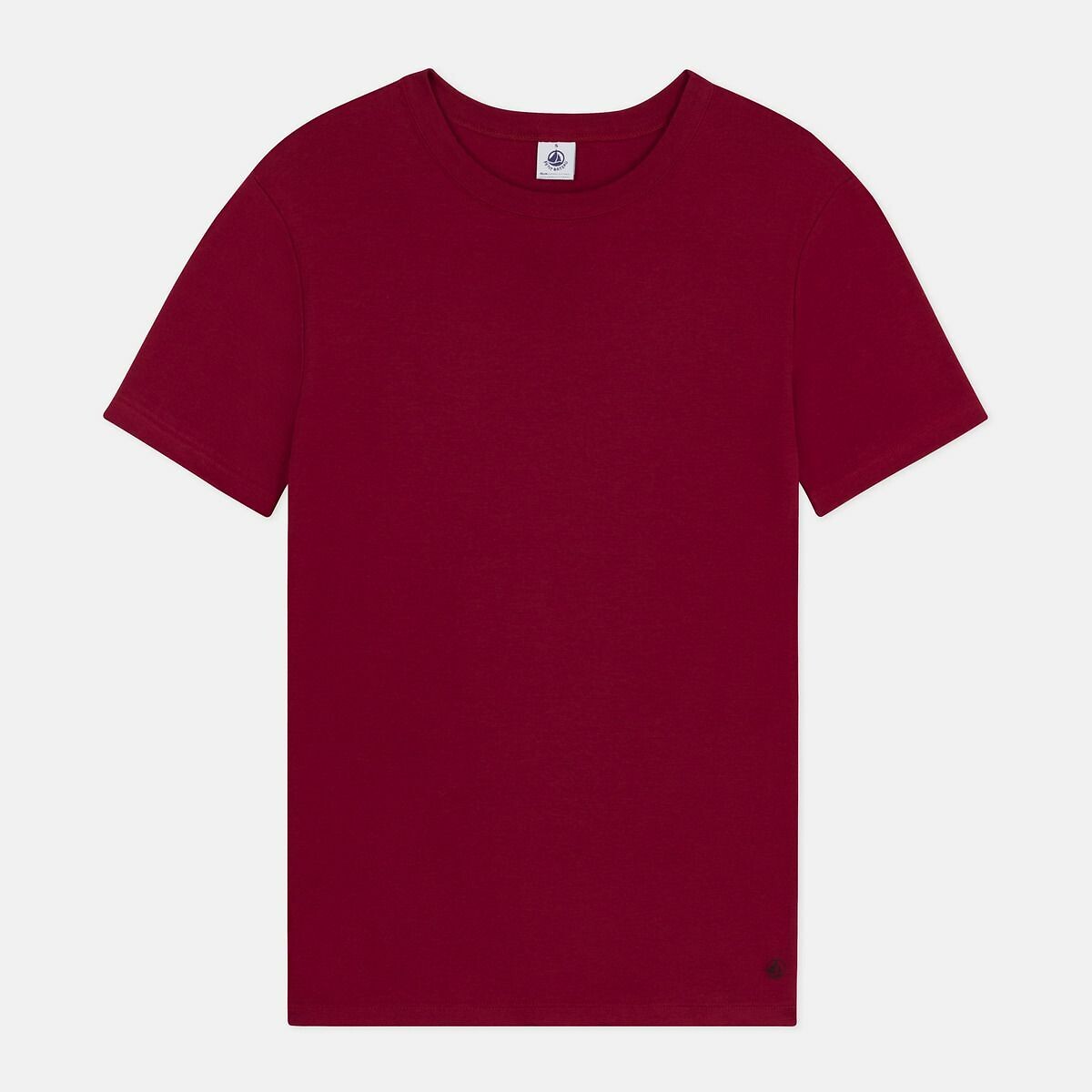 PETIT BATEAU<br>Camiseta feminina icônica de algodão com mangas curtas