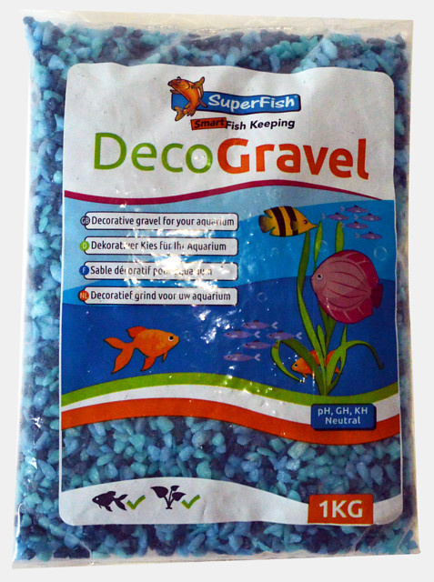 Superfish aquarium grind mix blauw 1 kg