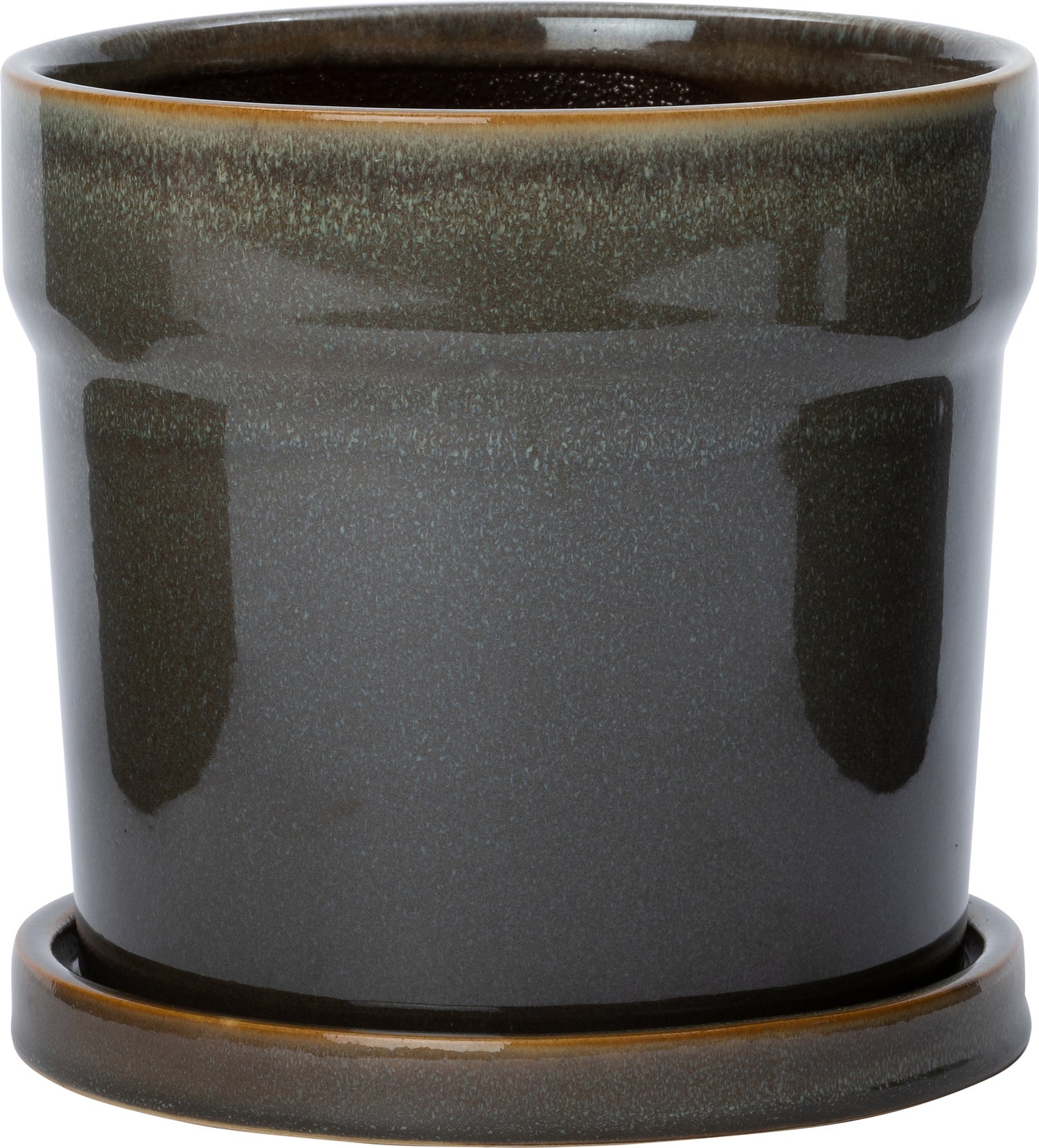 Intratuin bloempot op schotel Solvi groen D 16 H 15 cm