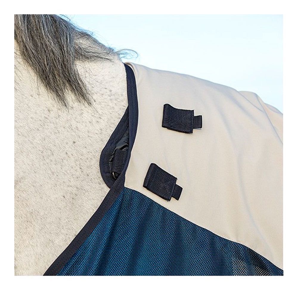 Horseware RAMBO SUMMER RAMBO SUMMER SERIES - Couverture + Doublure 100G + Couvre-cou navy/grey