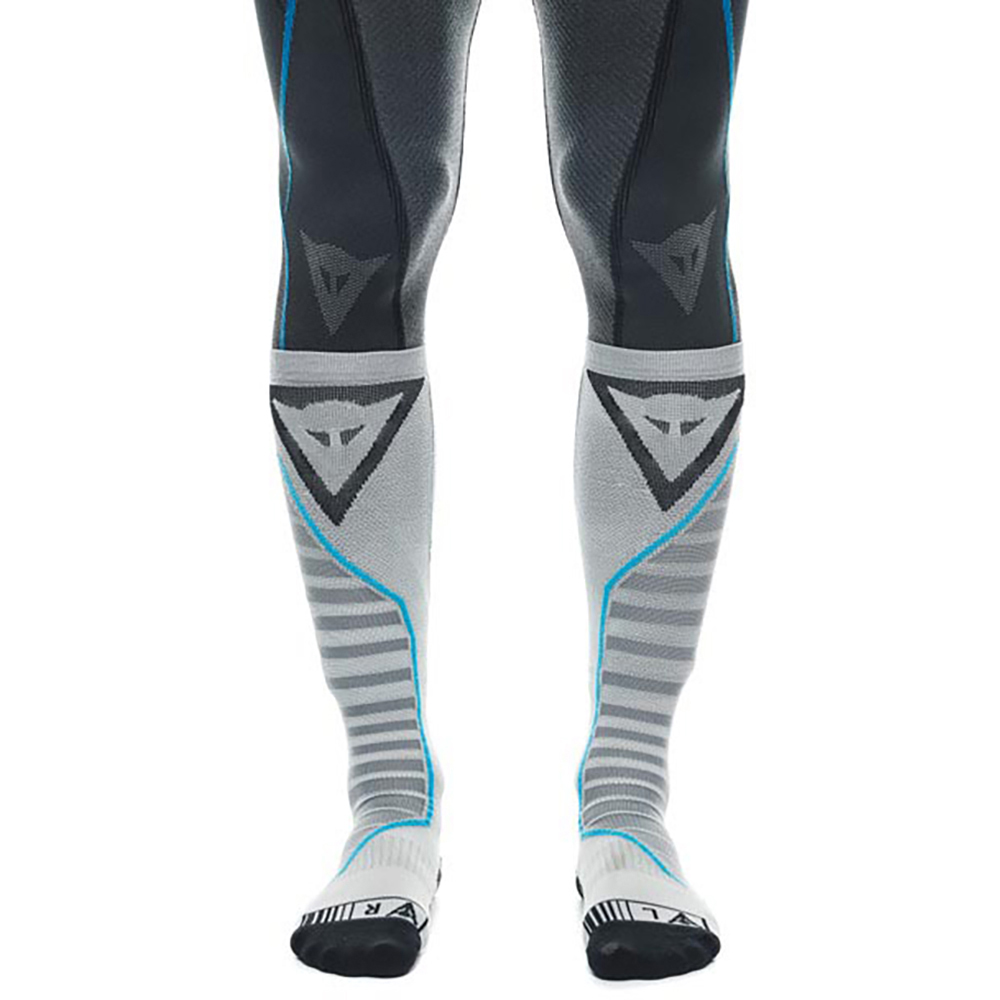 Dainese - Chaussettes Dry Long Sock Blanc / Gris Clair
