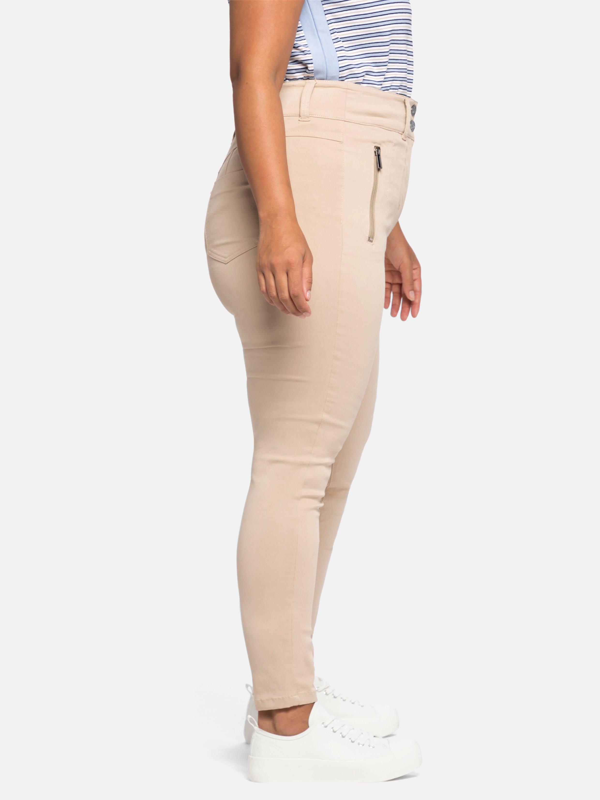 Skinny Hose mit High-Waist-Bund, superelastisch