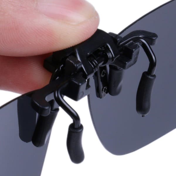 Clip-on-solbriller med UV-beskyttelse - Svart
