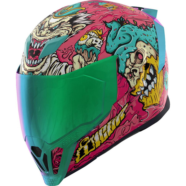 Icon - Casque Airflite MIPS® Snack Attack™ Rose / Beige / Bleu