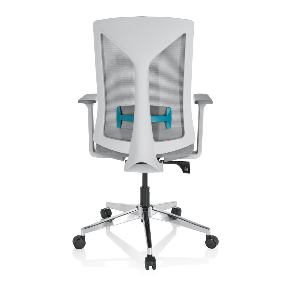 Profi Bürostuhl HALIFAX Stoff/Netzstoff mit Armlehnen hjh OFFICE