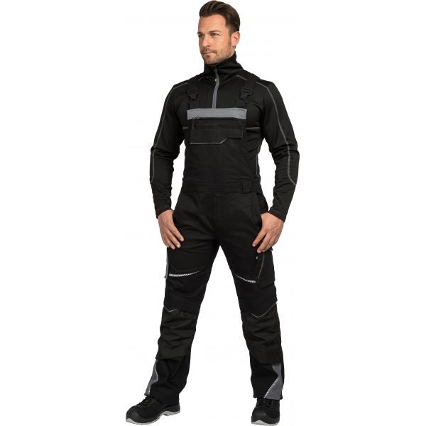 Bodyguard overall, werkbroek, zwart/grijs, maat 54, heren
