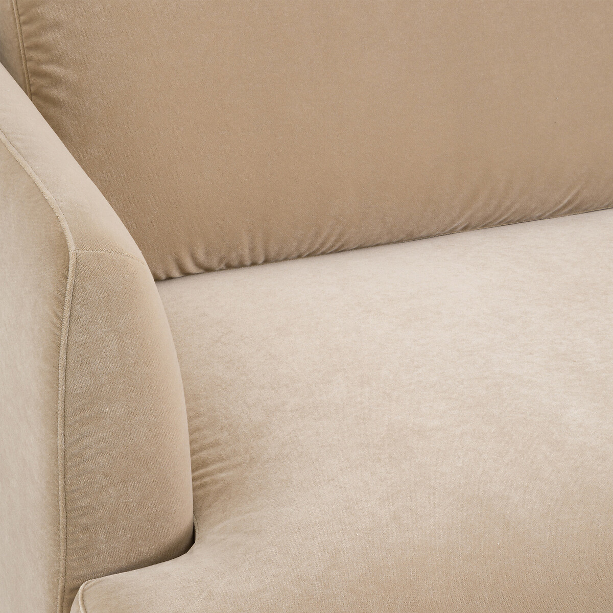 LA REDOUTE INTERIEURS<br>Sofá compacto de 2 lugares, veludo, Monza