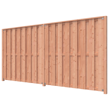 Schutting startpakket Tuinscherm Douglas ca. 3,8 meter lang