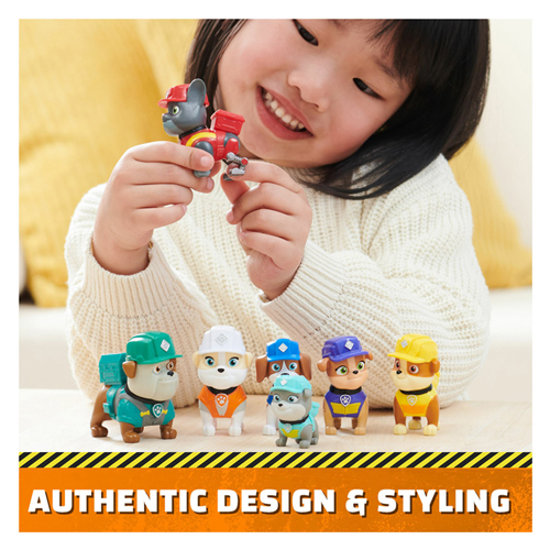 PAW Patrol Rubble en Crew Speelfiguren, 7st.