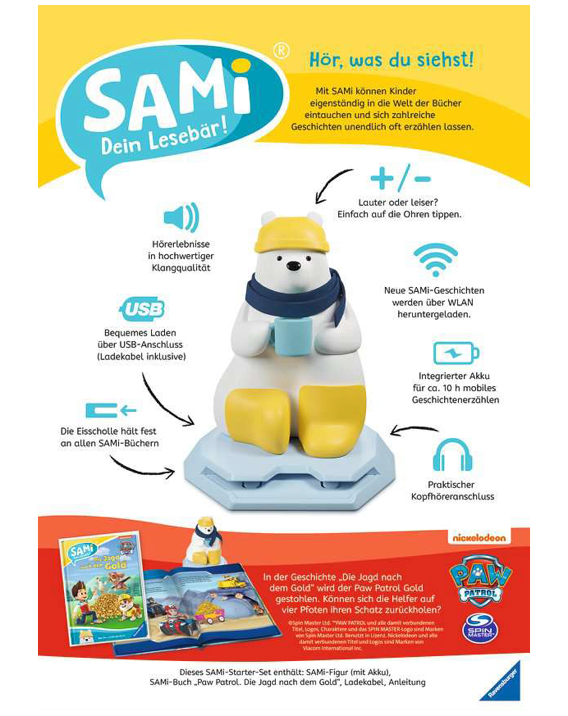 Starter-Set SAMi - DEIN LESEBÄR - PAW PATROL