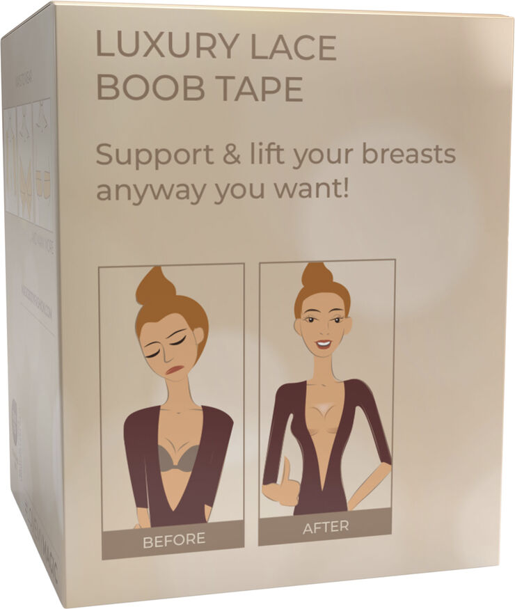Magic Bodyfashion Luxury Lace Boob Tape Caramel