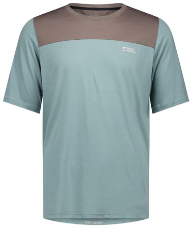 DIVERSION Herren-Merino-Kurzarmshirt  desert sageiron  L