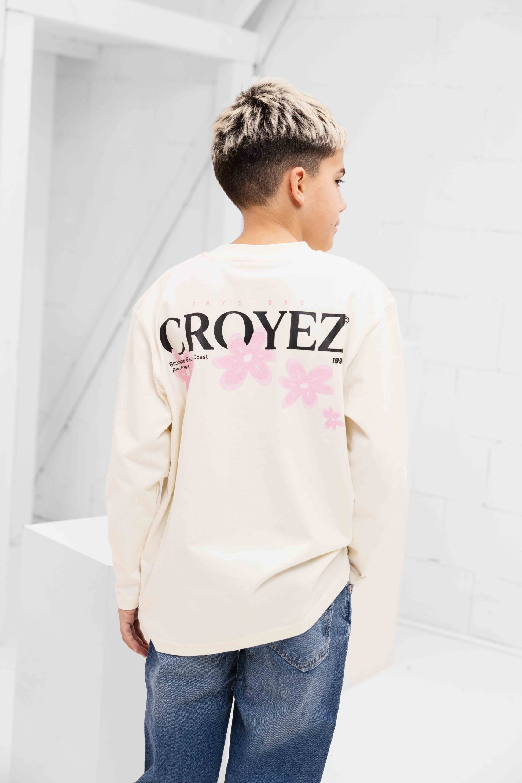 Croyez Mini Botanique Longsleeve Kids Gebroken Wit