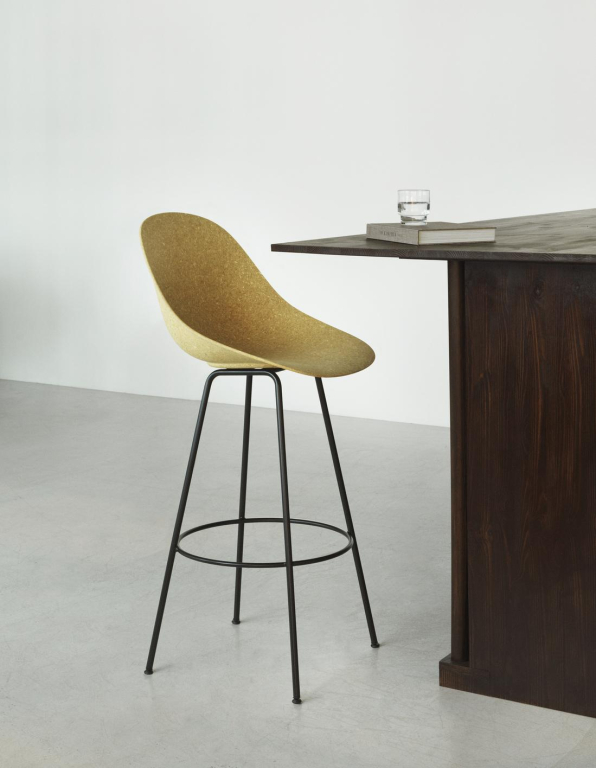 Normann Copenhagen Mat Bar Chair barkruk 75cm Hemp Cream Steel