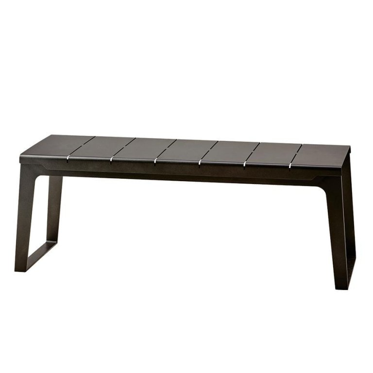 Cane-Line Copenhagen eetbank 121 lava grey