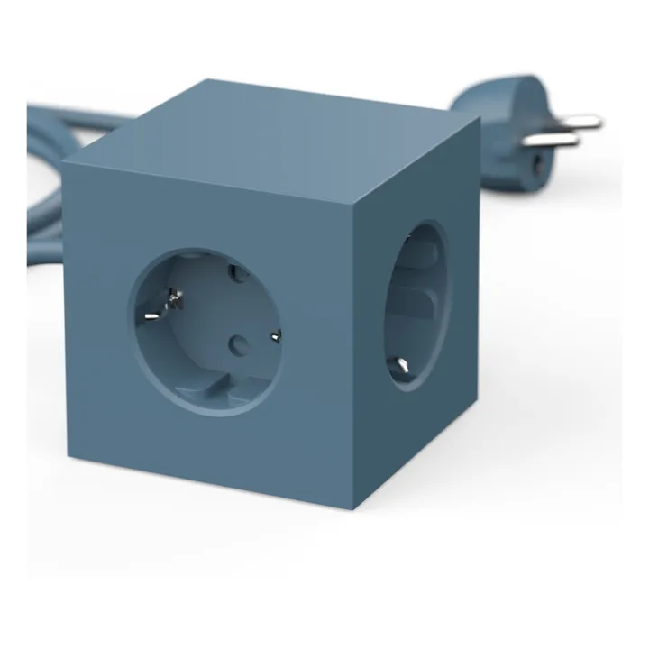 Avolt Rallonge Square 1 avec prise USB | Bleu