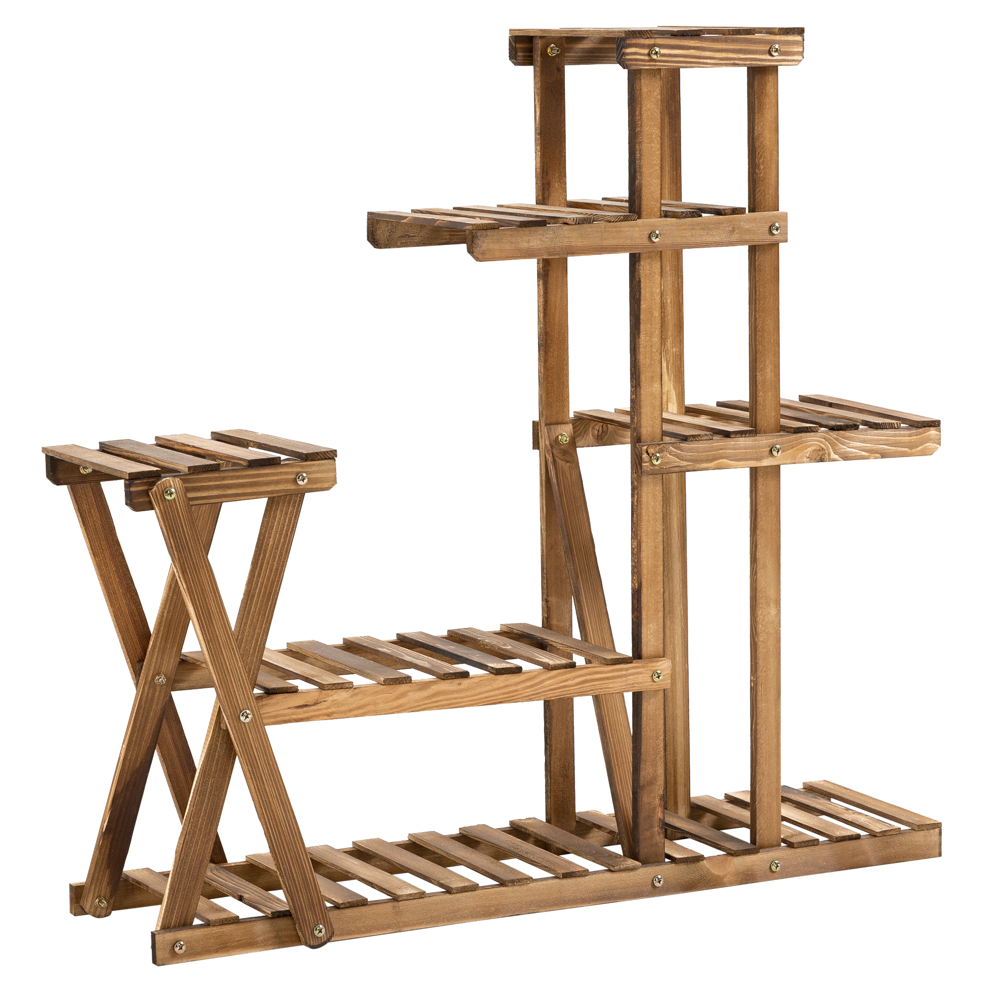 Suporte para plantas Outsunny em aço carbono