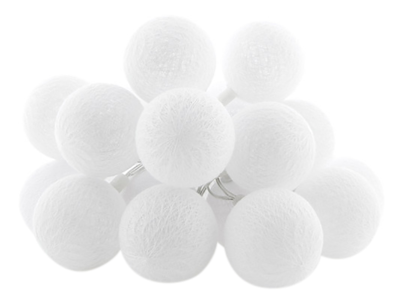 Cotton Ball Lights Outdoor extension kit lichtslinger - Blanco