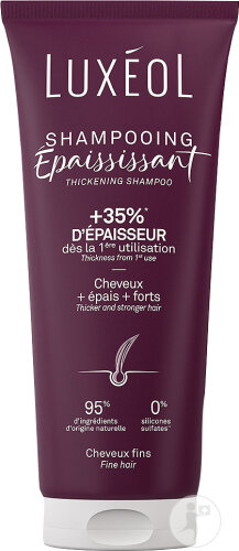 Luxéol Shampoing Épaississant Cheveux Fins Tube 200ml