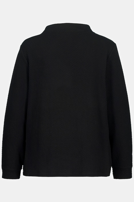 Sweatshirt, Stehkragen, Rundhals, Classic, Langarm