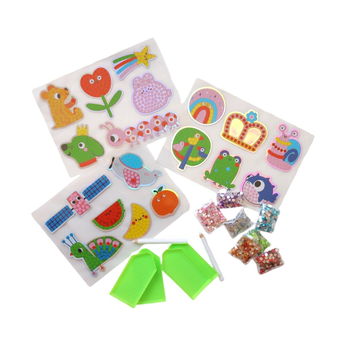 Kit diamants et stickers à customiser Mercredi et Patati