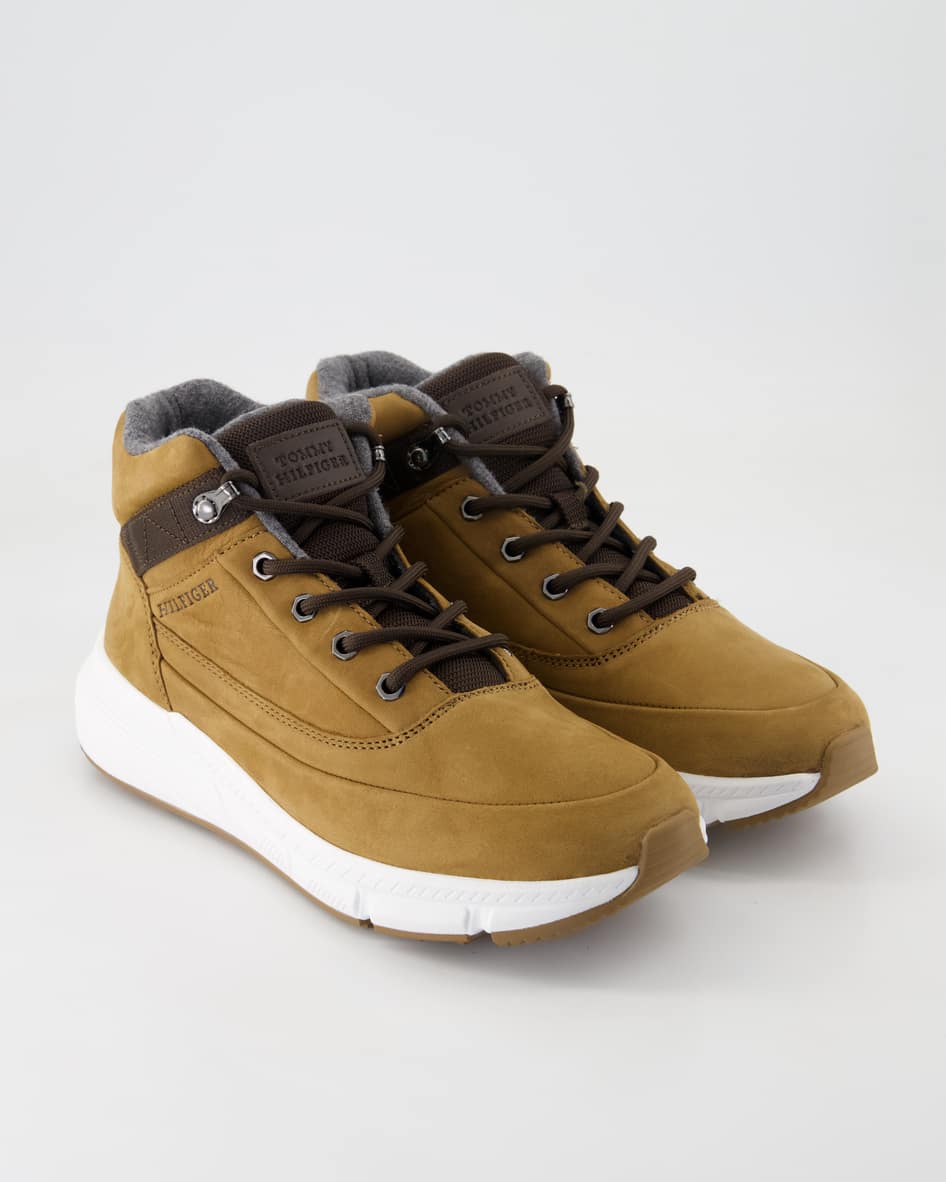 Tommy Hilfiger Hilfiger Warm Nubuck Hybrid Schnürstiefel in Braun