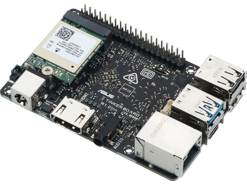 ASUS Entwicklerboard Tinker Board 3 Kompaktes Entwicklerboard mit Quadcore Prozessor und 2 GB Arbeitsspeicher