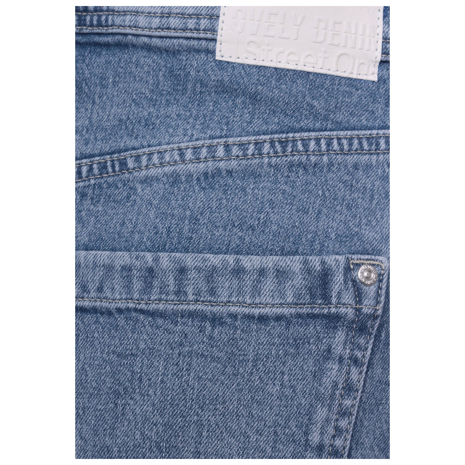 Street One Denim-Skirt,hw,indigo
