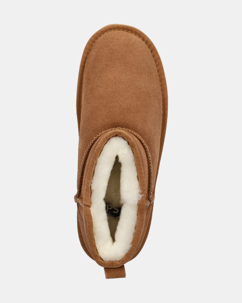 PS Poelman Gevoerde boots  - cognac