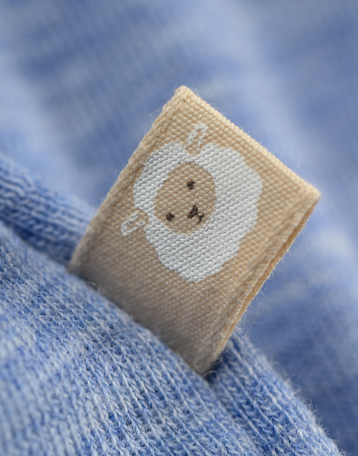 Romper met lange mouw van merinowol voor baby's