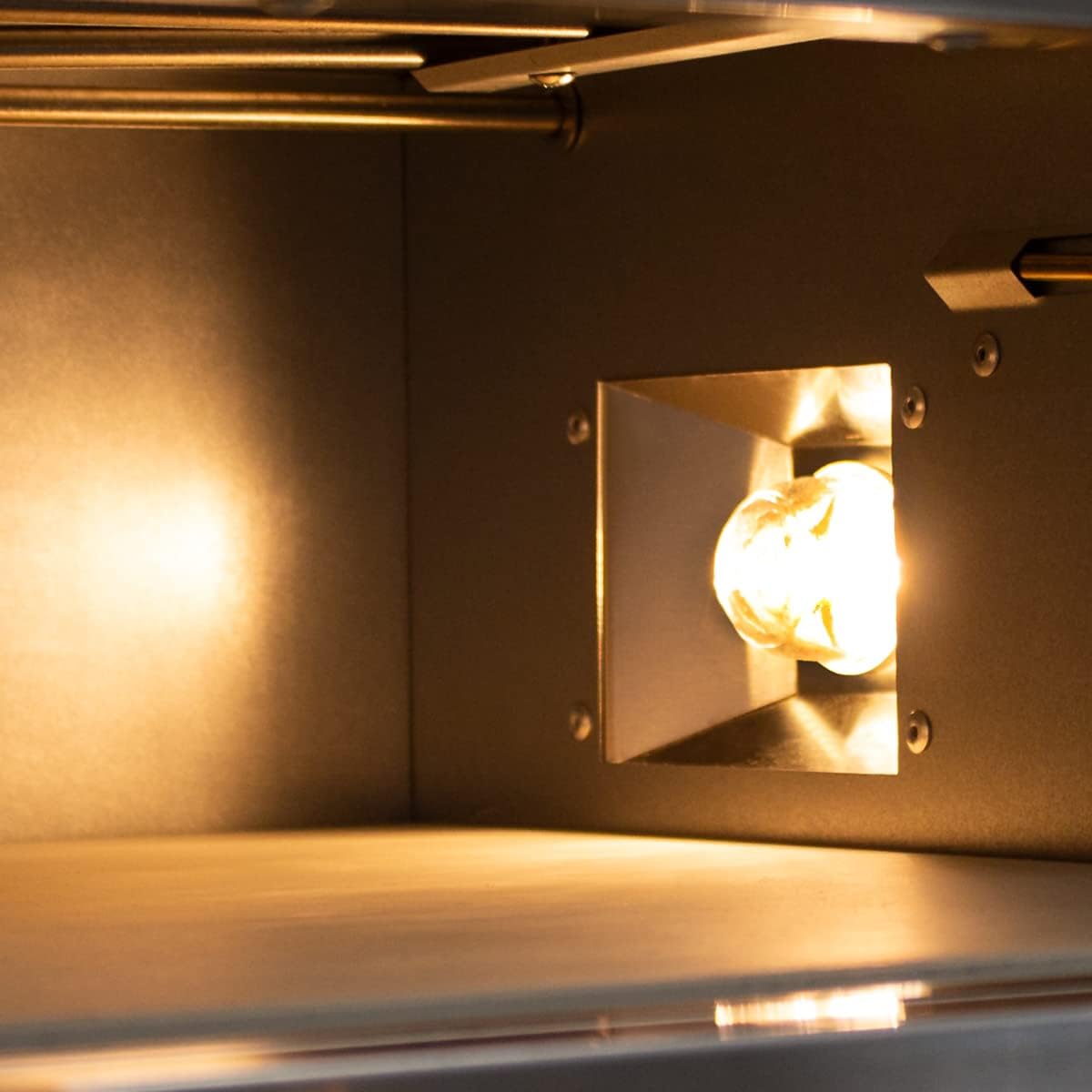 Beeketal 'BPO33-1' Profi Pizzaofen mit 400x400 mm Schamottstein Backfläche, Gastro Steinbackofen für Pizza, Brot und Backwaren, Leistung 2000 Watt, Pizzabackofen Temperatur bis zu 350°C