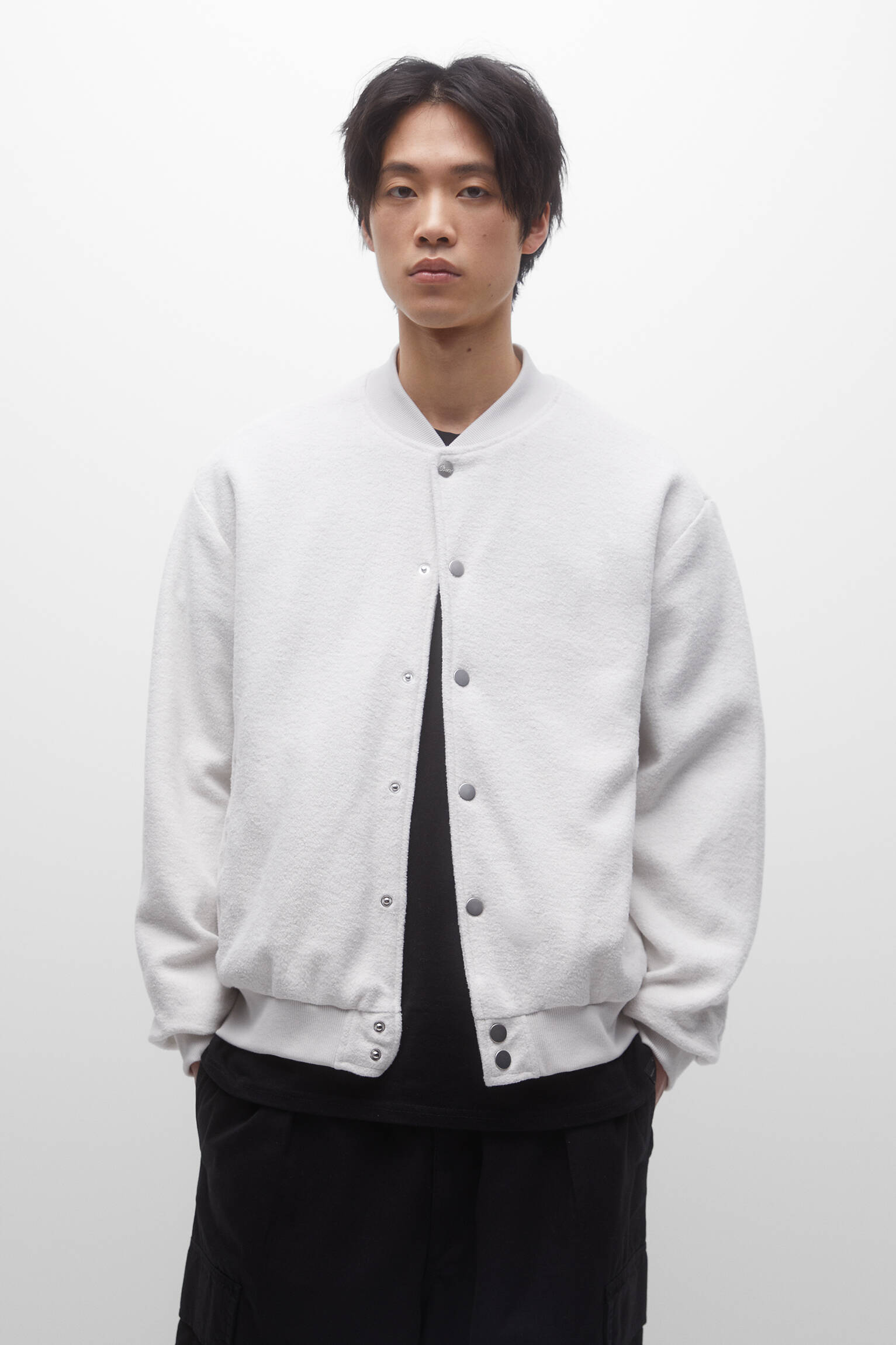 TOALHA JAQUETA BOMBER - PEDRA