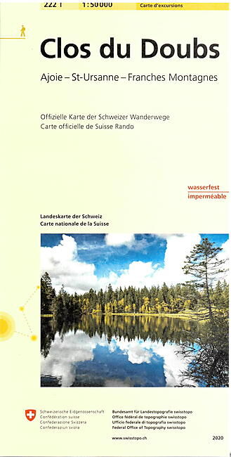 BUNDESAMT - 222T CLOS DU DOUBS ECHELLE 1 50 000
