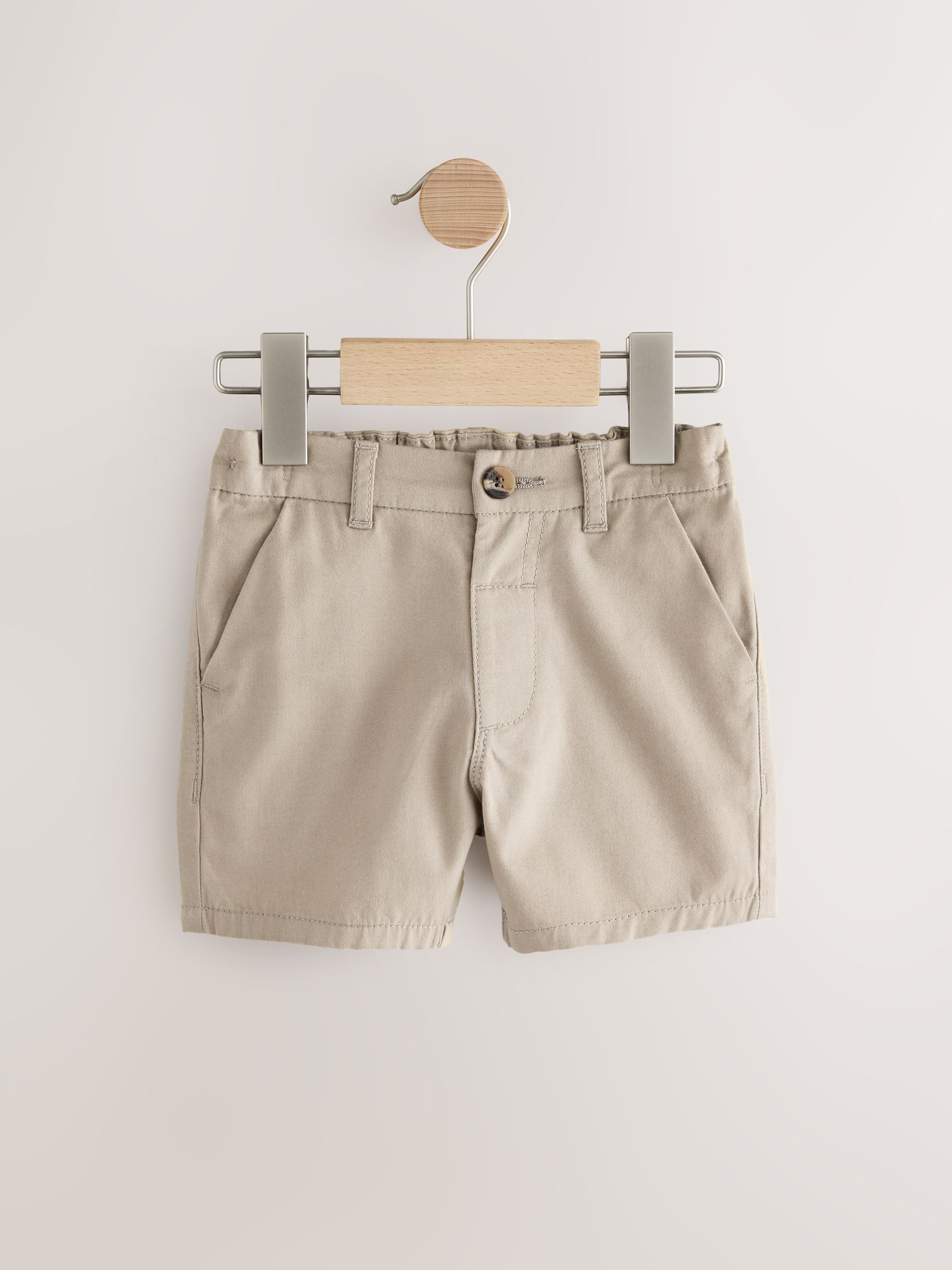 Marineblauw/kiezelkleurig/Strepen - Verpakking van 3 chinoshorts (3mnd-7jr)