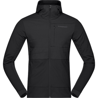 Norrøna Falketind Alpha90 Insulated Zip Hood Fleecejacke Caviar Black Herren