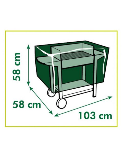 Nature Hoes Voor Barbecue - Barbecue - 58x103x58 cm Grijs