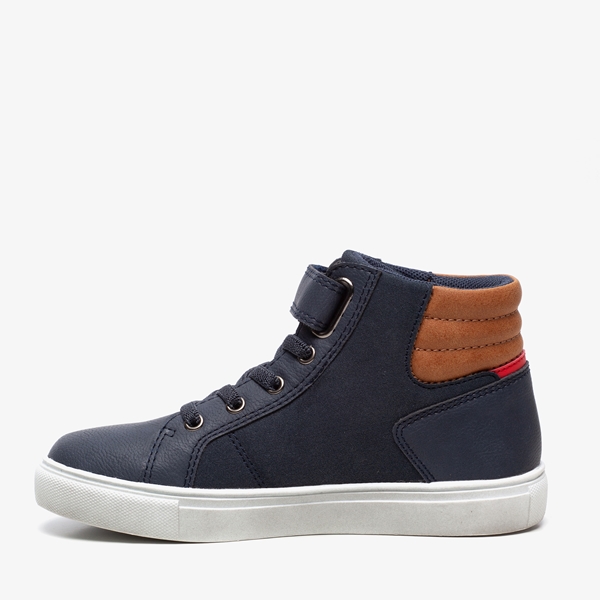 Blue Box hoge jongens sneakers donkerblauw