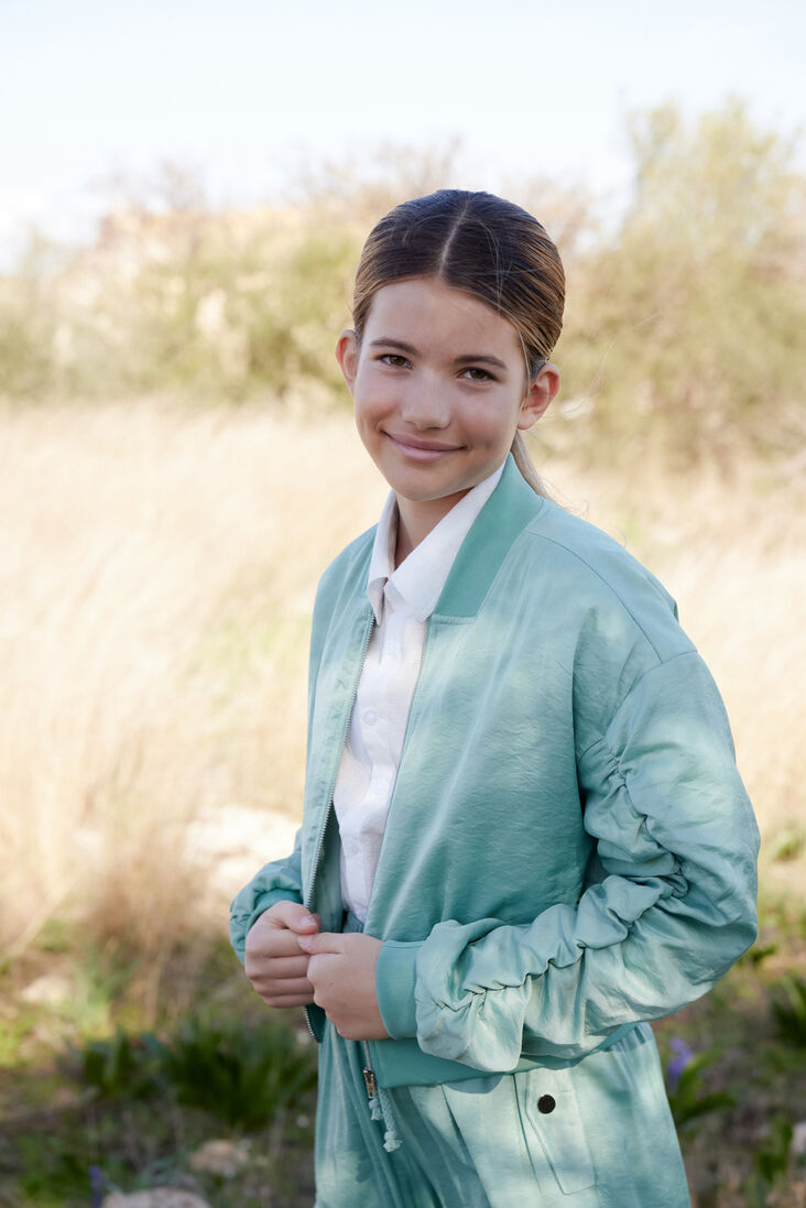 NOBELL witte nobell blouse tipi girls button up poplin blouse