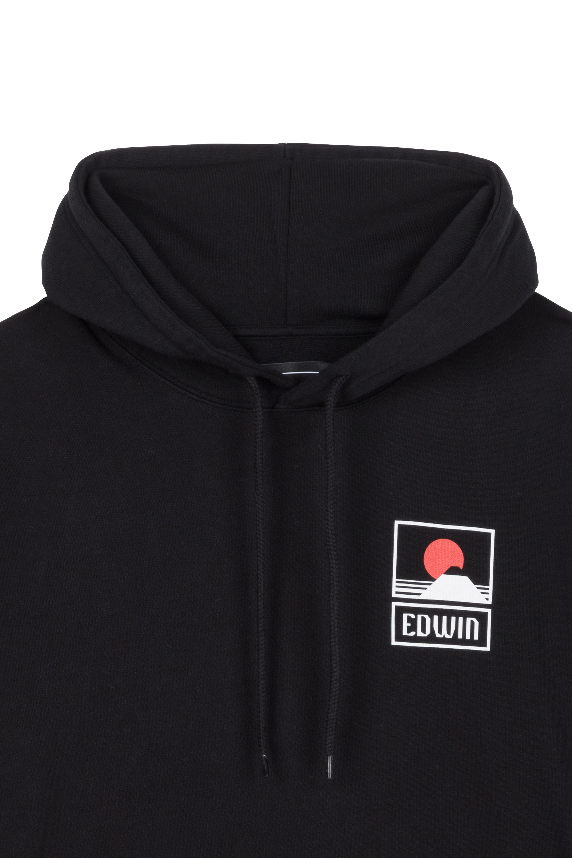 EDWIN hoodie SUNSET ON MT FUJI Noir