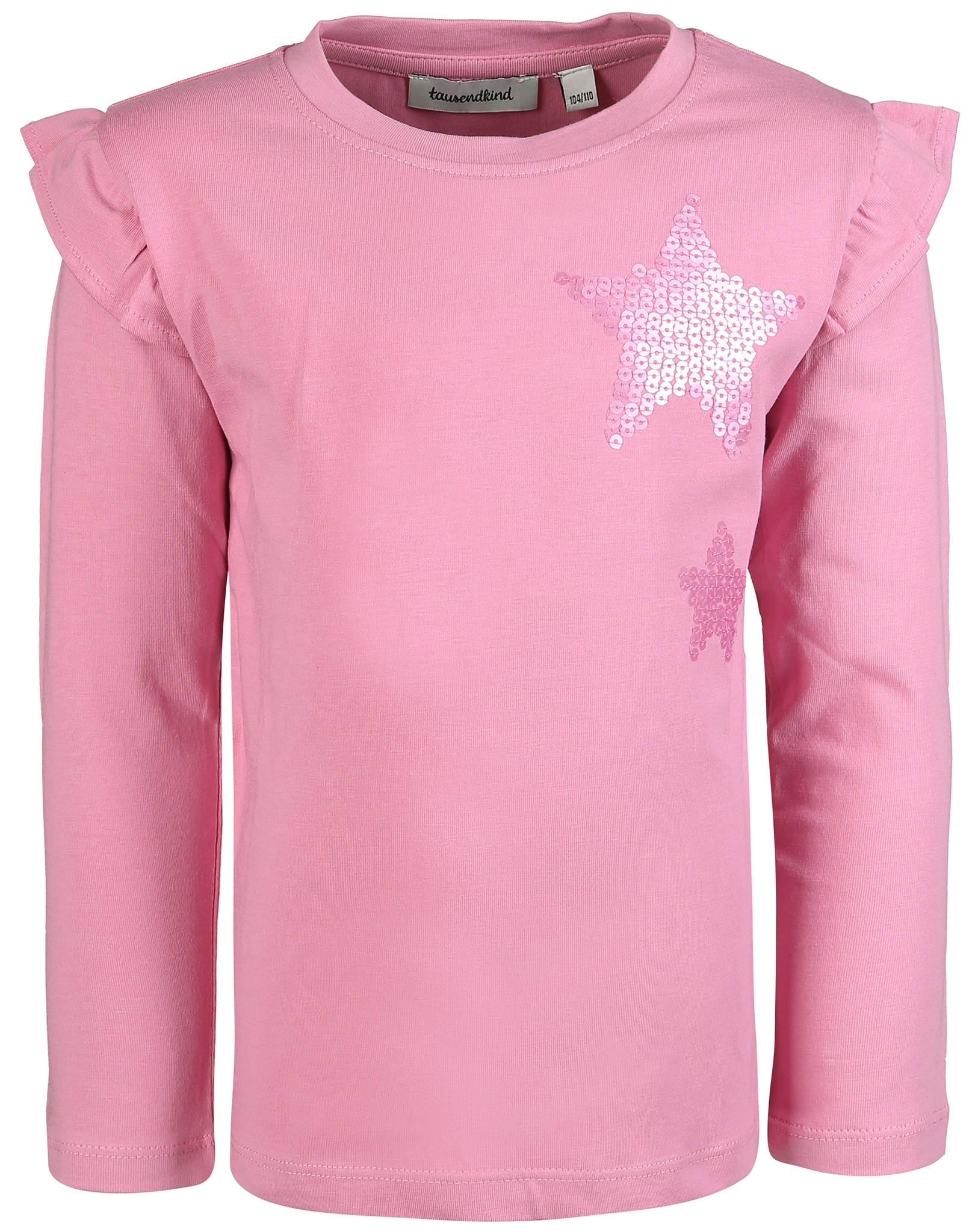 Langarmshirt STERN mit Flügelchen in rosa