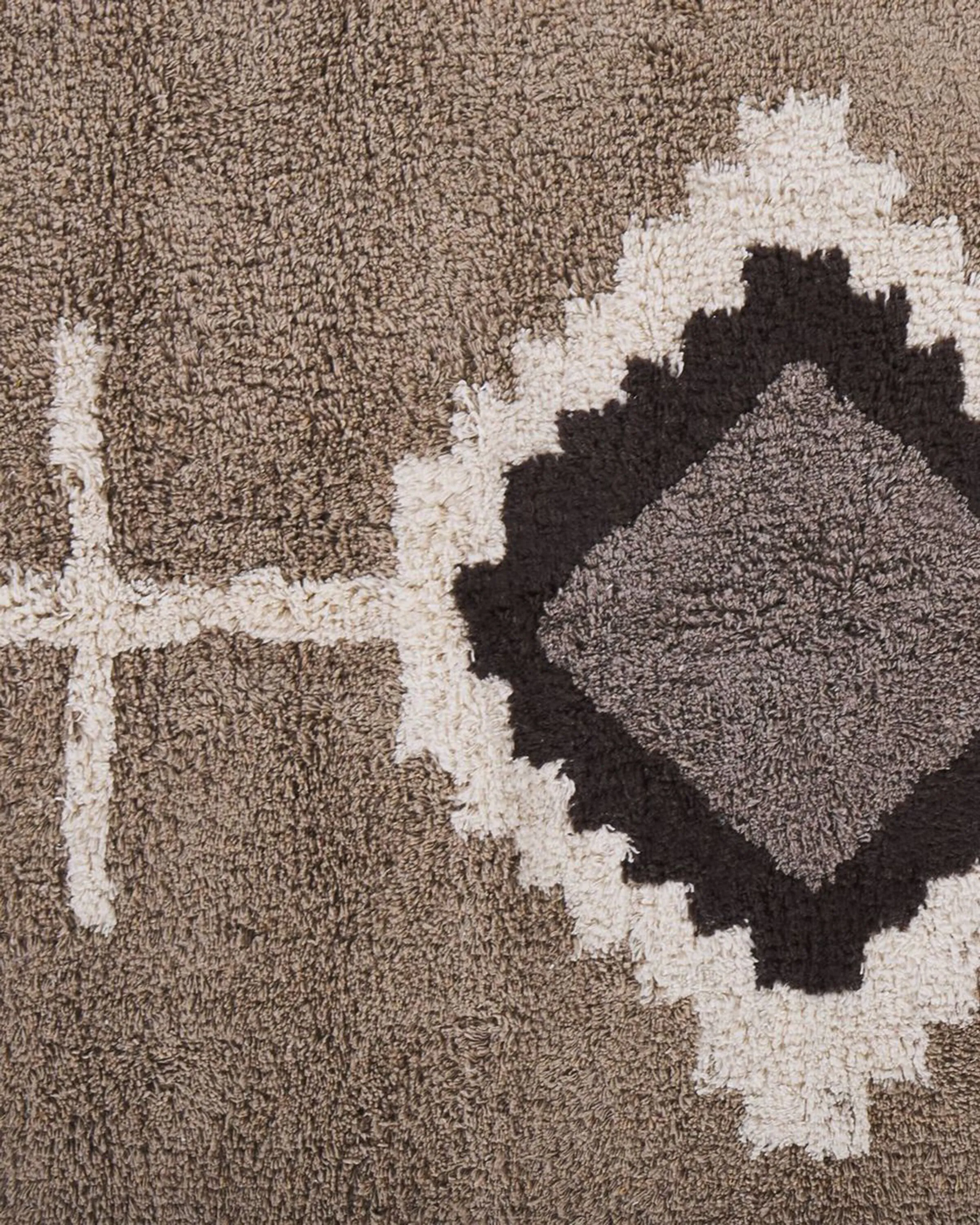 Vloerkleed GEYVE Beige 160 x 230 cm Katoen