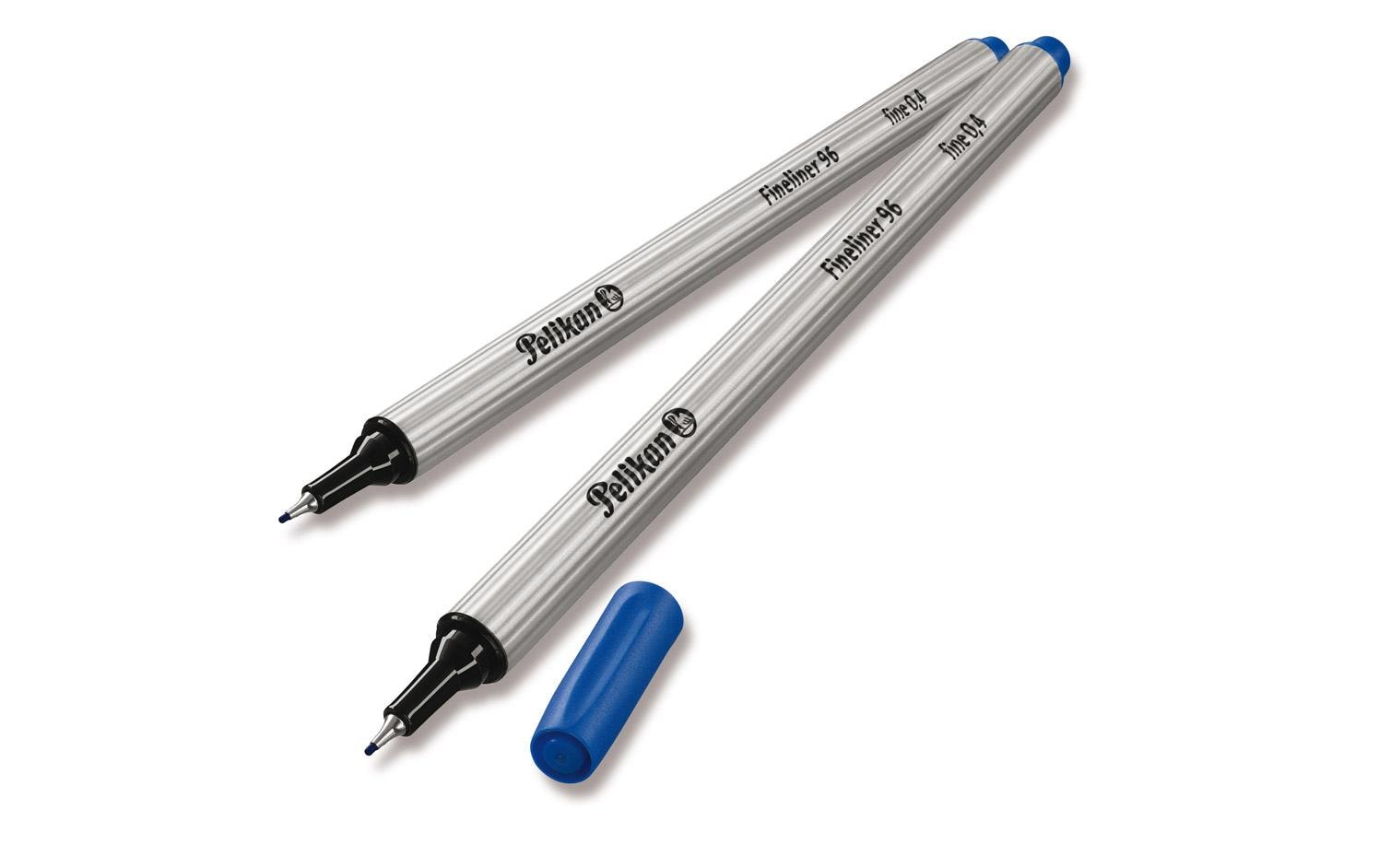 Fineliner 96 0.4 mm, Blau/SilberFeinschreiber für präzises Schreiben und Zeichnen
