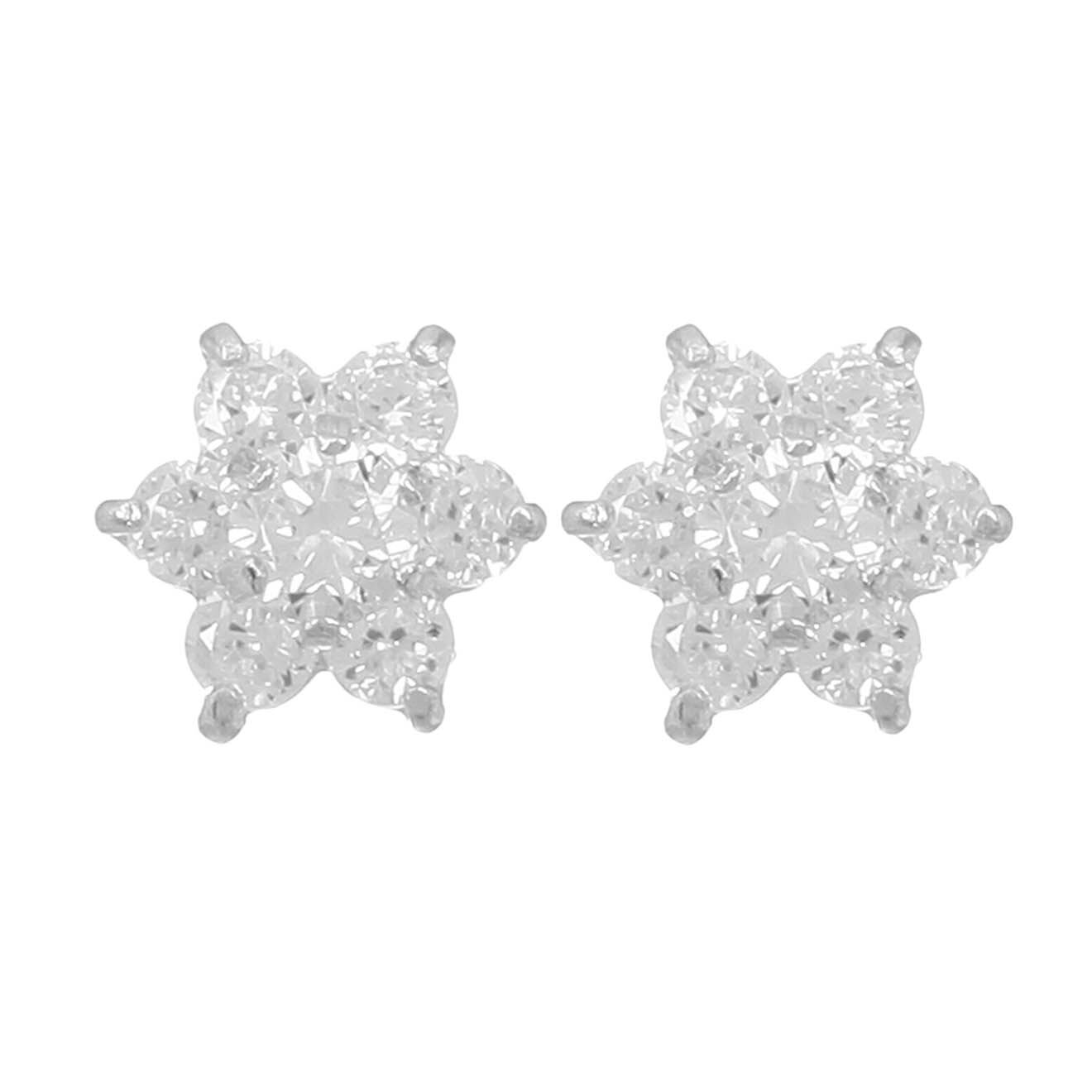 Instant d'Or Boucles d'oreilles Le Messager Blanc or blanc