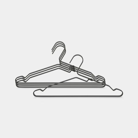 Aluminium Kledinghangers, set van 4 - Black