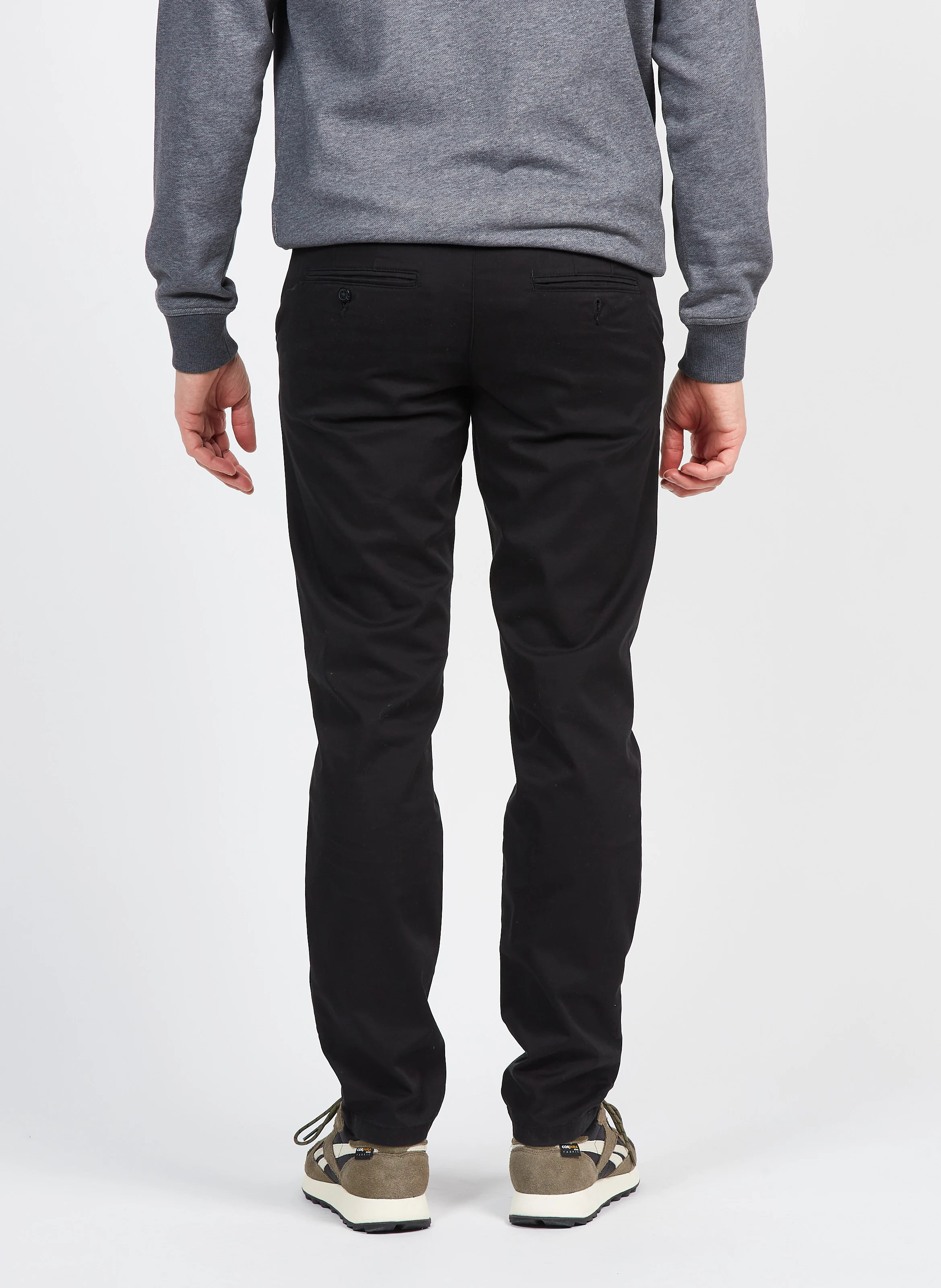 Chino slim en coton| Noir