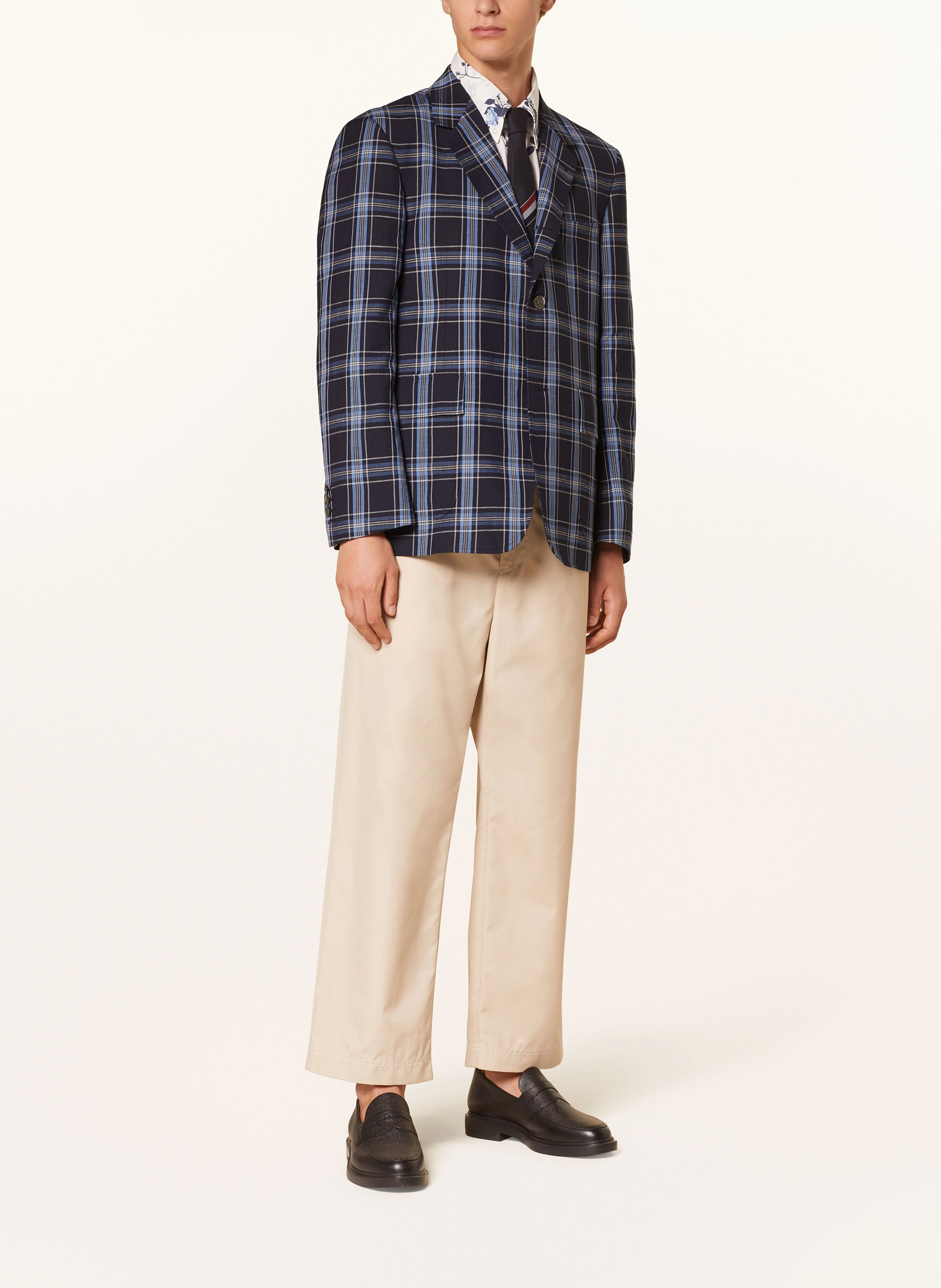 THOM BROWNE. Sakko Regular Fit mit Leinen
